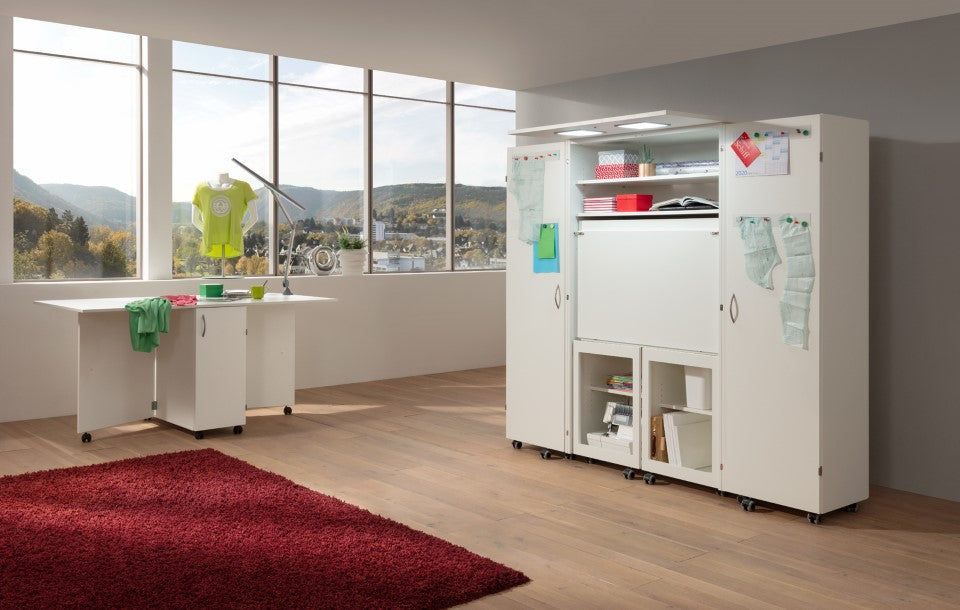 Creative wardrobe for basic sewing room 