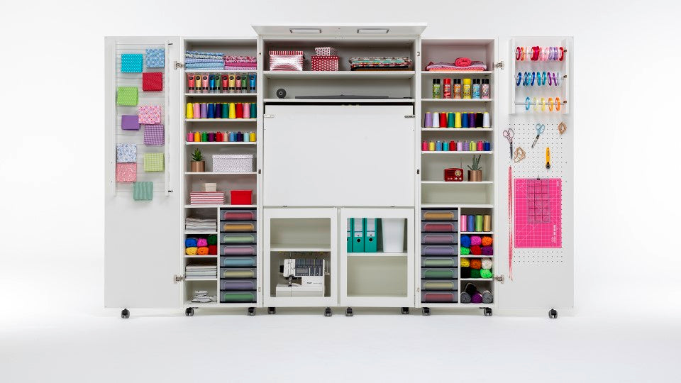 Creative wardrobe for basic sewing room 