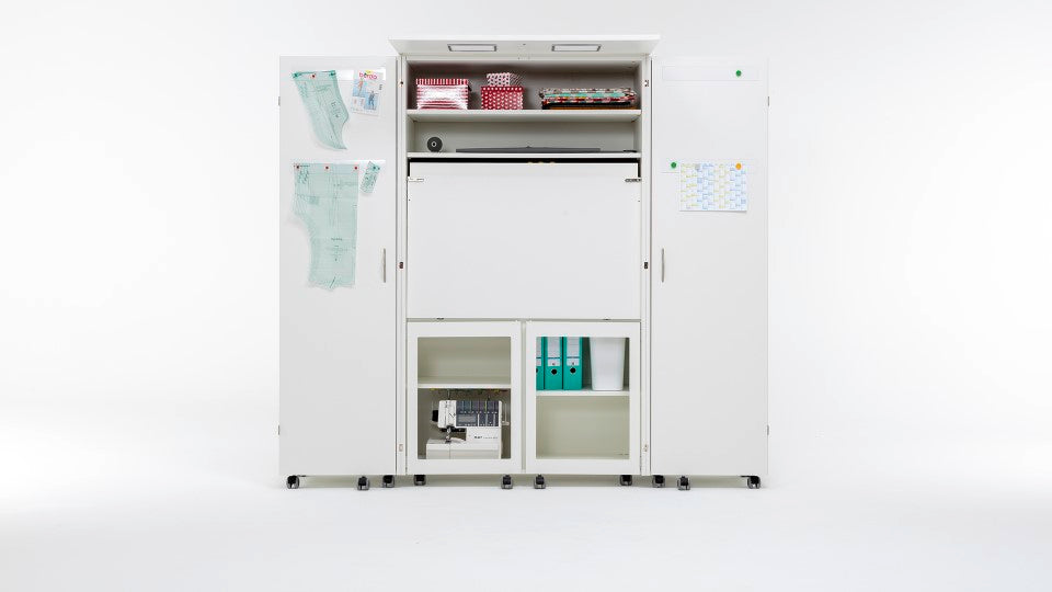Creative wardrobe for basic sewing room 