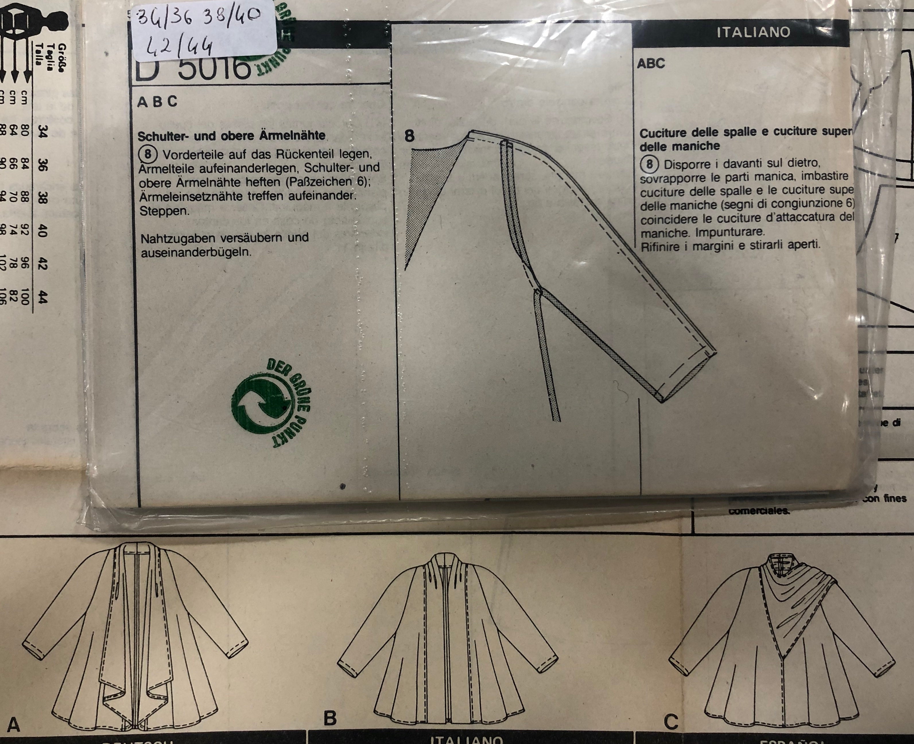 Cartamodello Burda - Giacchetta donna