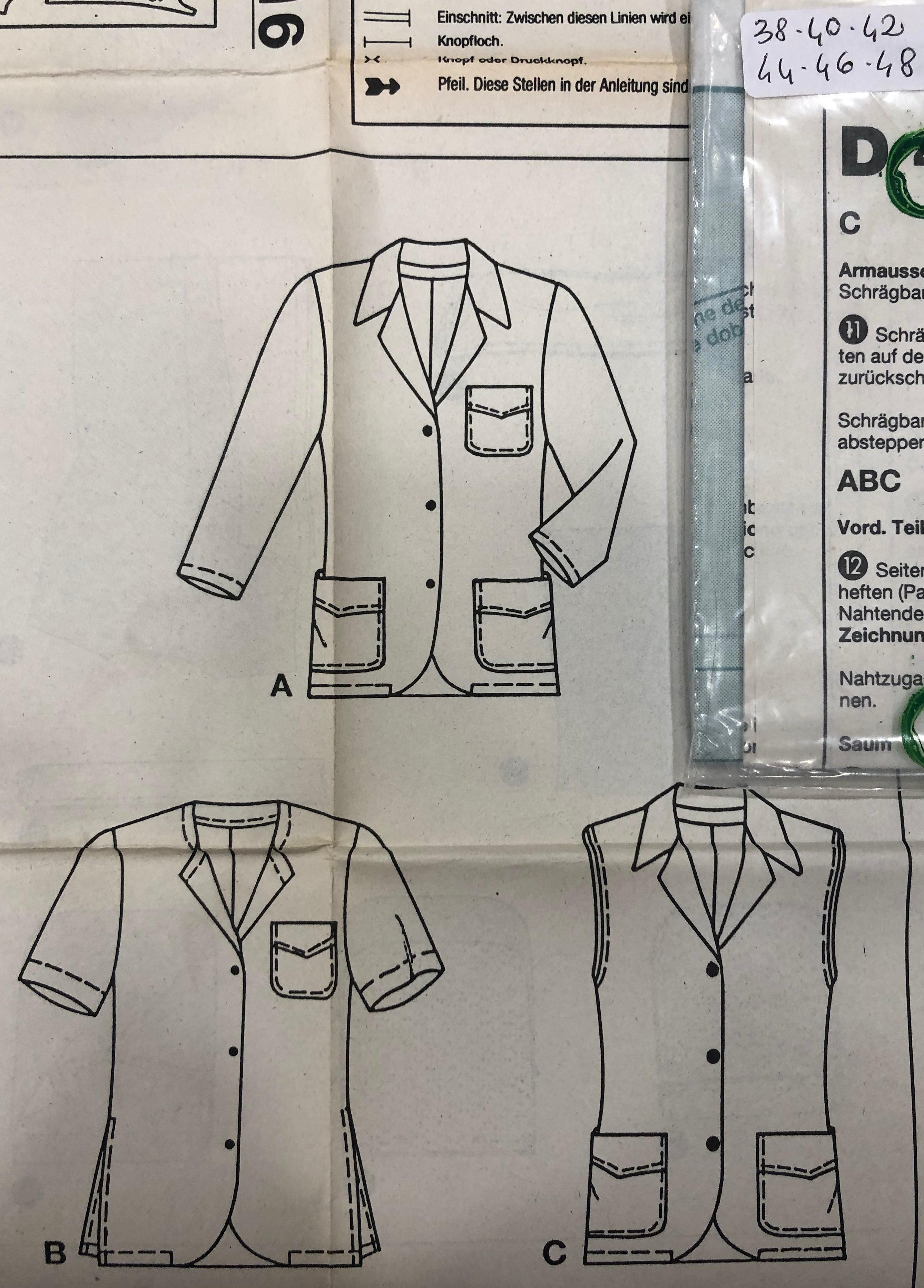 Cartamodello Burda - Giacche