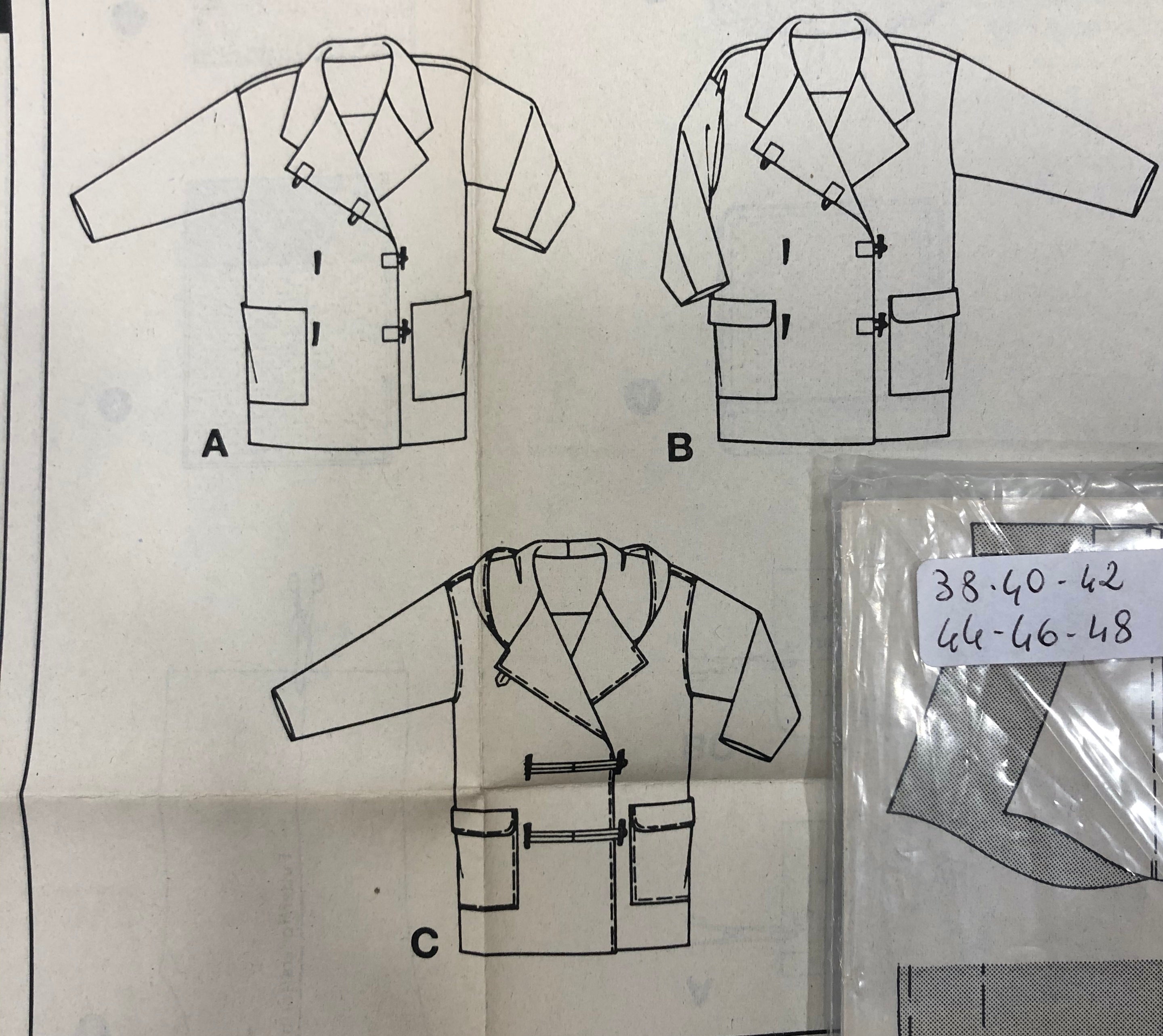 Cartamodello Burda - Giacche a doppio petto