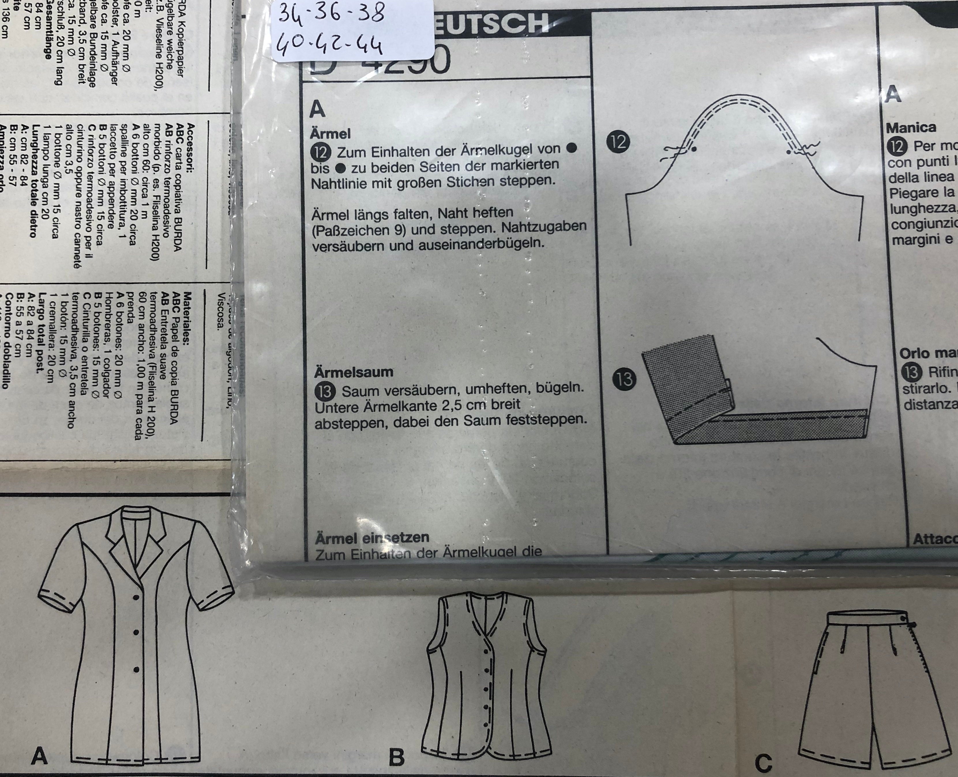 Cartamodello Burda - Completo donna