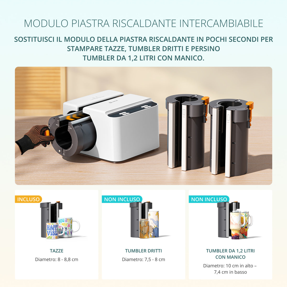 LOKLiK Auto Mug Heat Press - Pressa per tazze, borracce