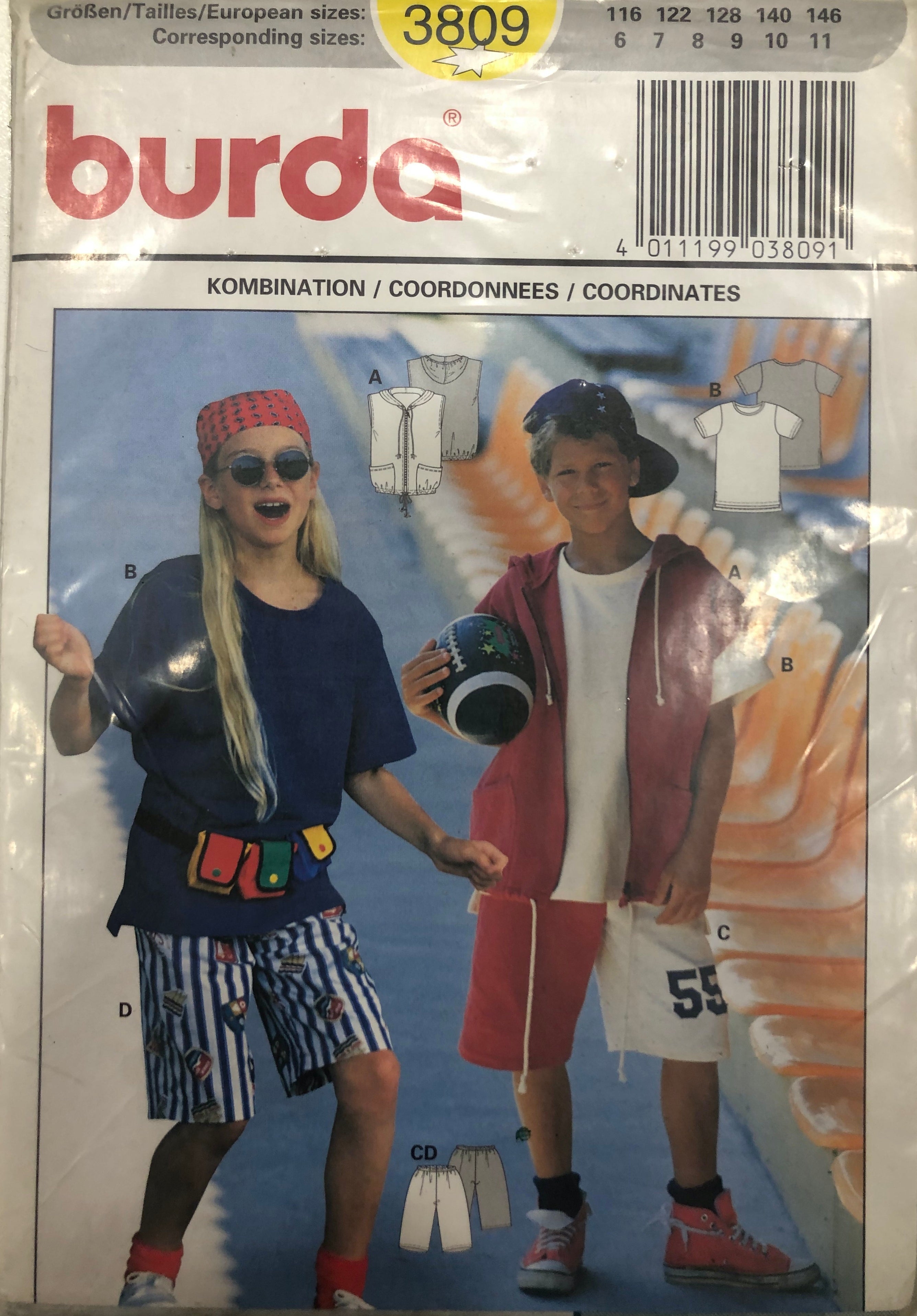 Cartamodello Burda - felpa e maglia bambini