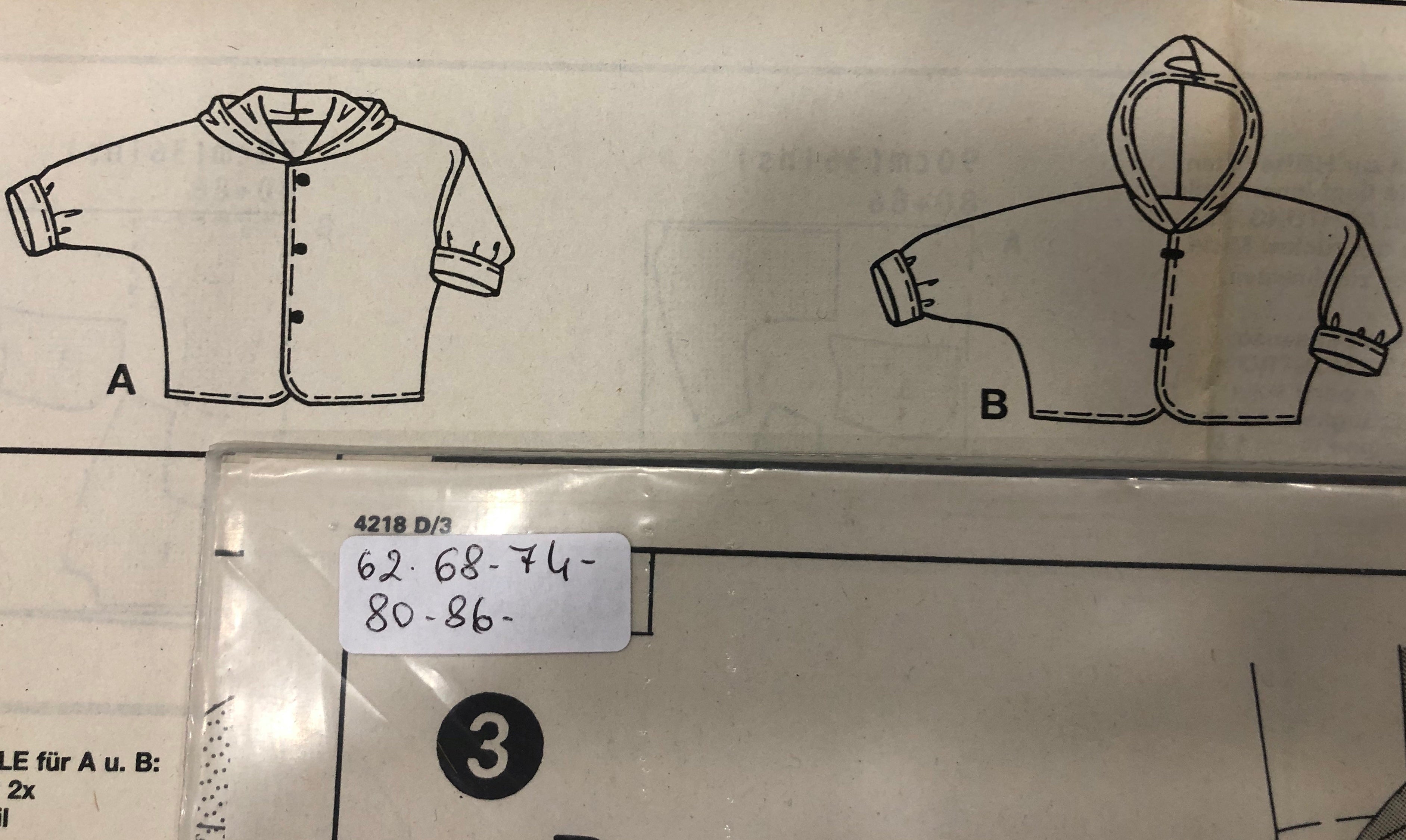 Cartamodello Burda - felpe bambini