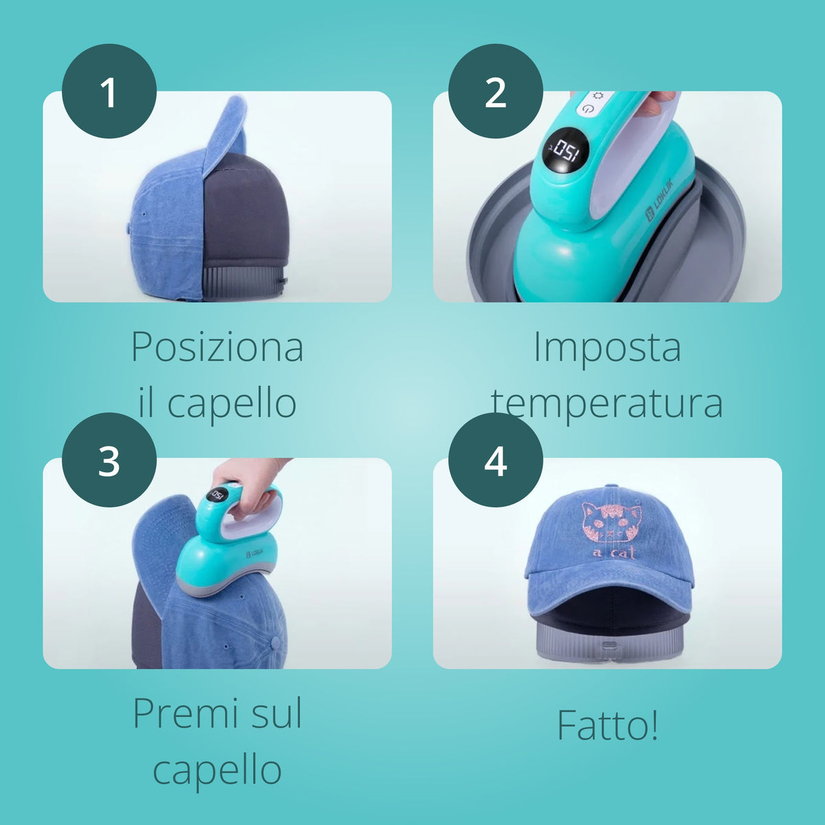 LOKLiK ImPress™ Hat - Pressa per cappellini