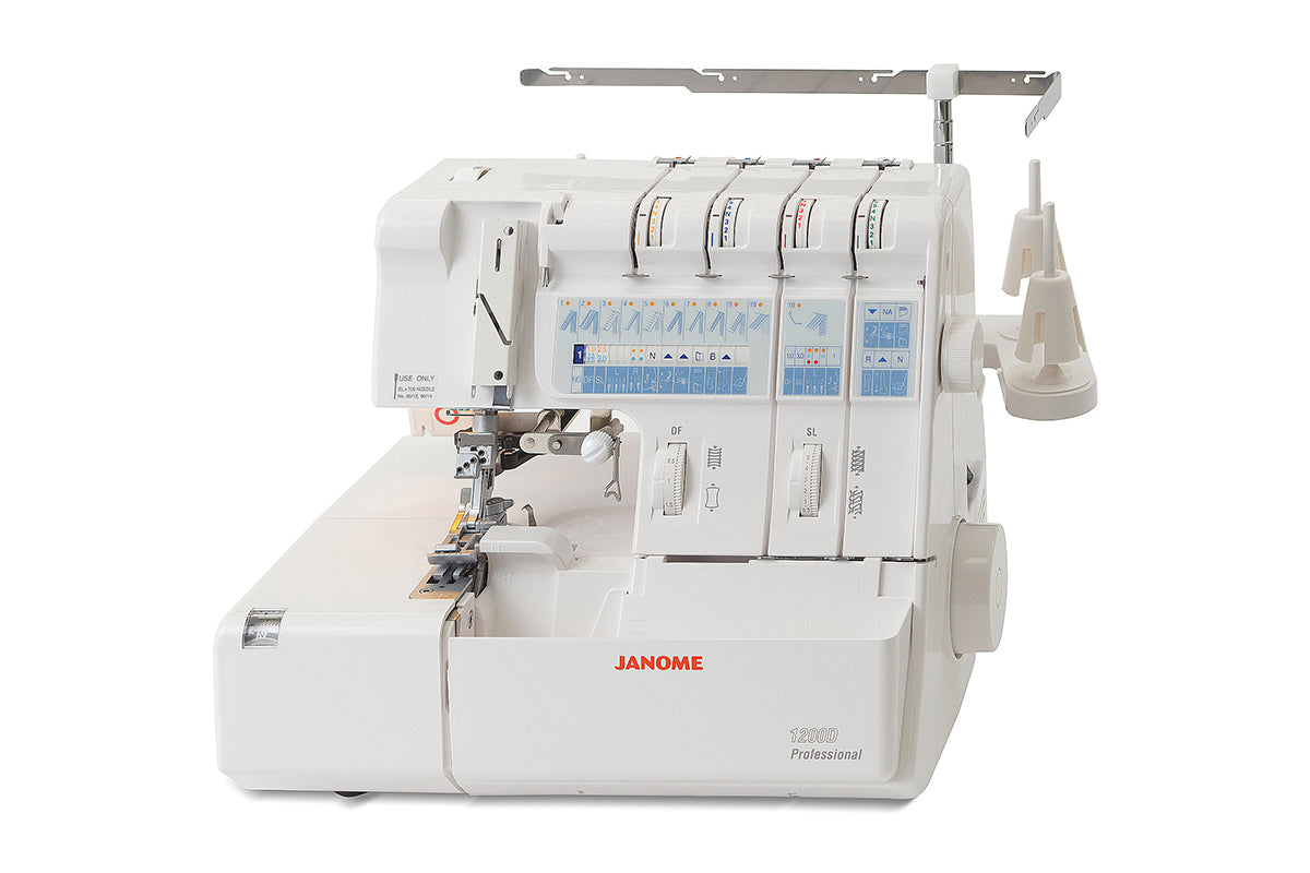 Janome Professional 1200D - Tagliacuci con punto copertura (5 fili)