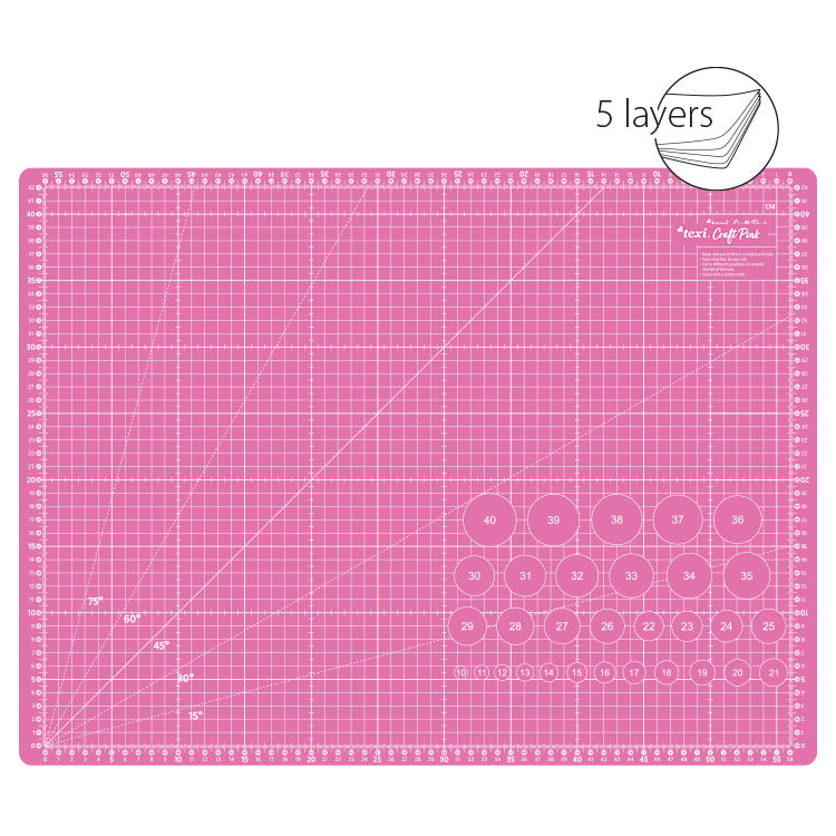 Kit Patchwork con tavola 60x45cm Rosa