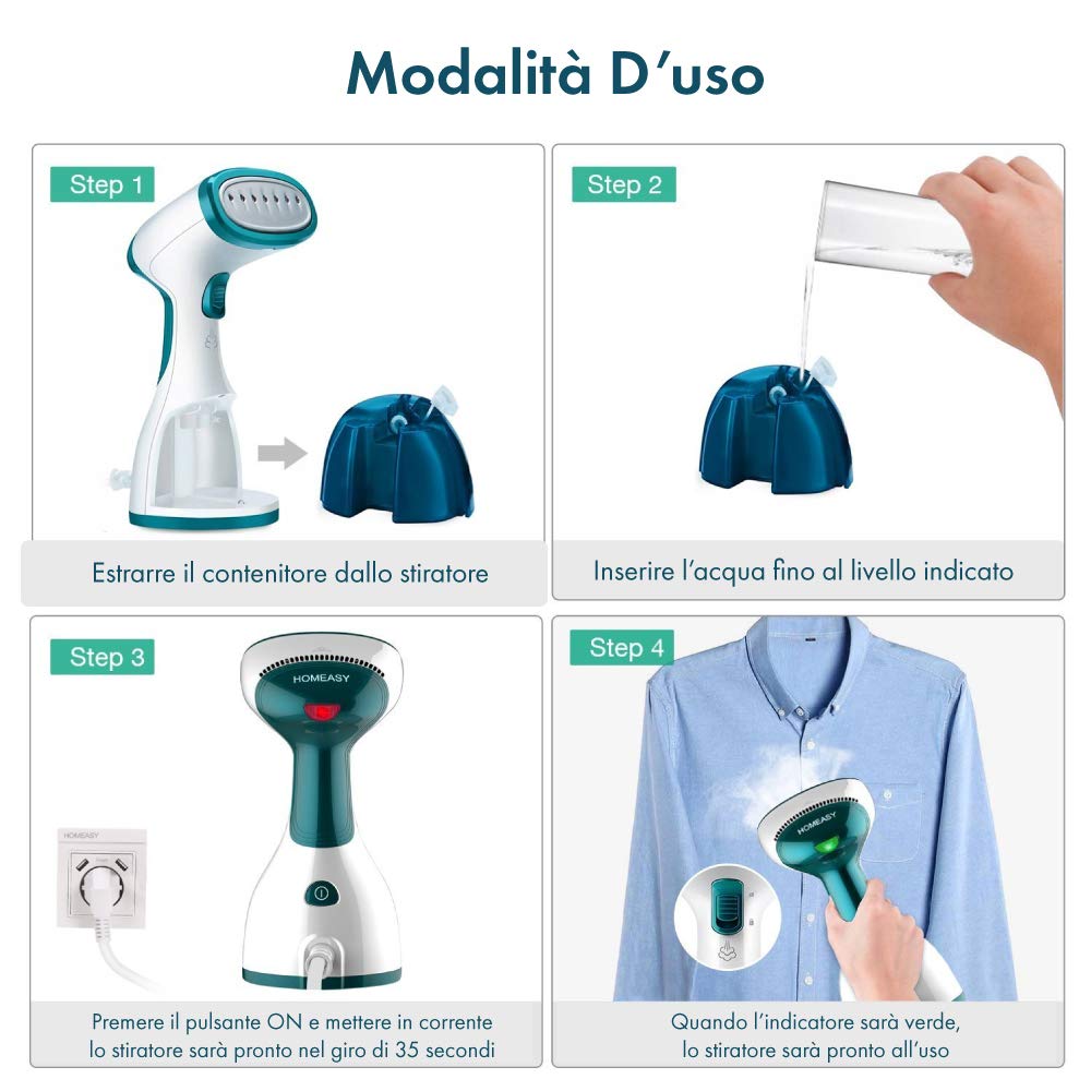 Stiratore verticale Professionale 1200w – Rosa