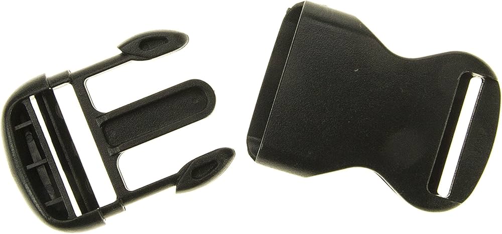 Prym fibbie a clip in plastica 30 mm colore nero