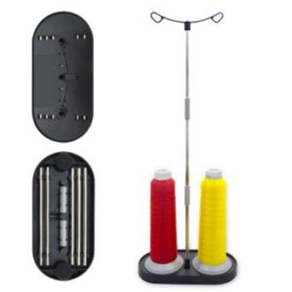 Porte-bobine/porte-fil pour deux cônes