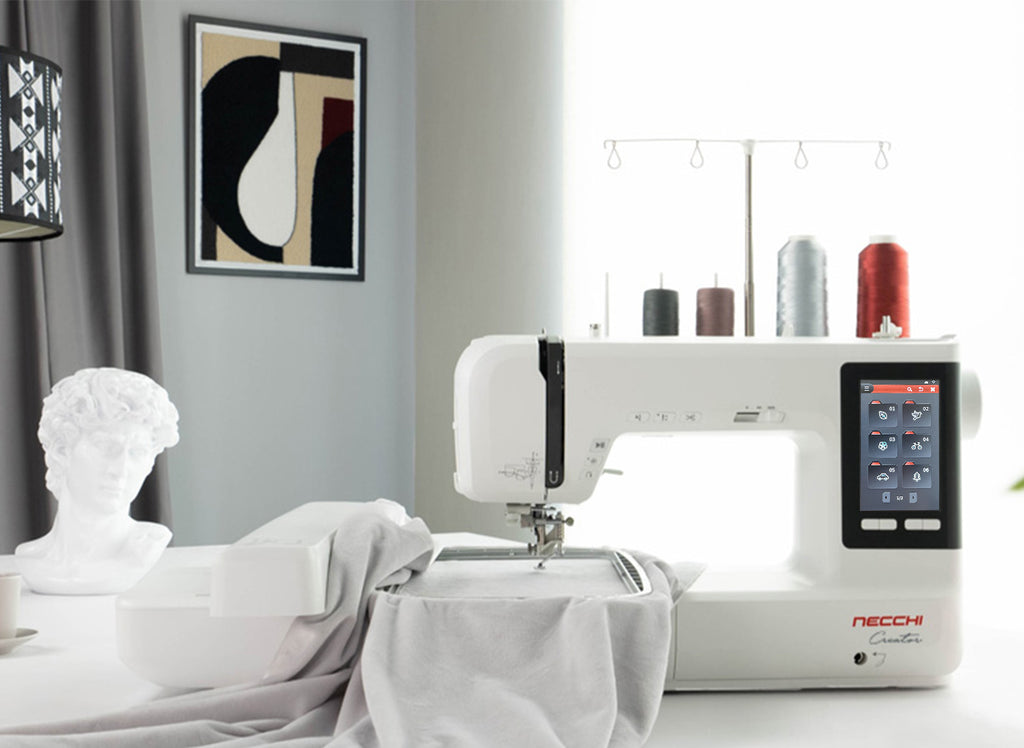 NECCHI CREATOR C1200 - Macchina da ricamo con TABLET IN OMAGGIO