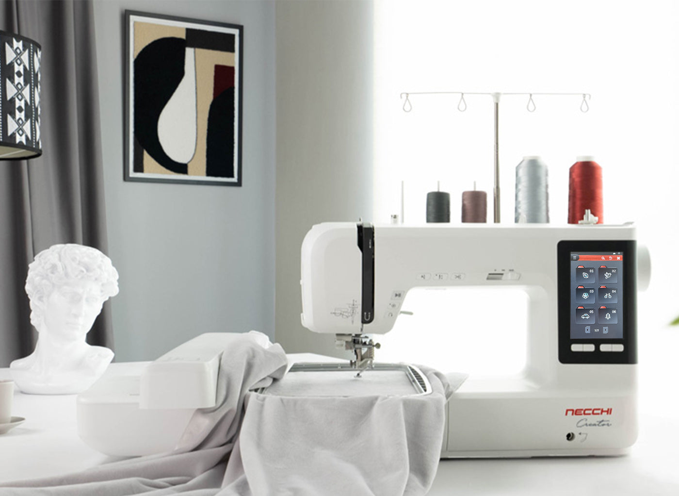 NECCHI CREATOR C1200 - Macchina da ricamo con TABLET IN OMAGGIO