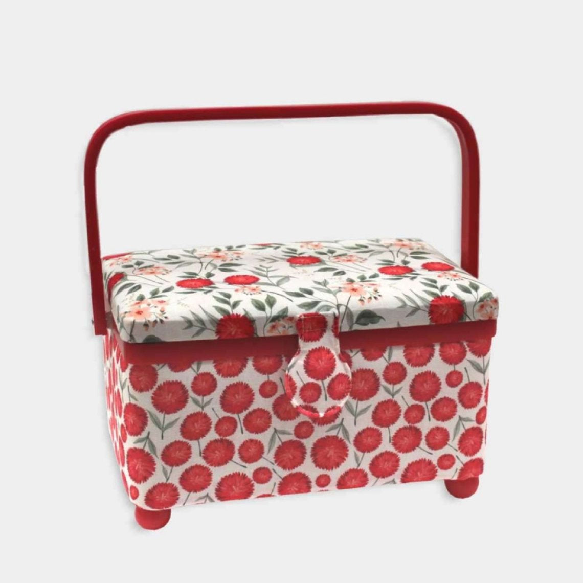 Cestino porta lavoro – RED FLOWERS