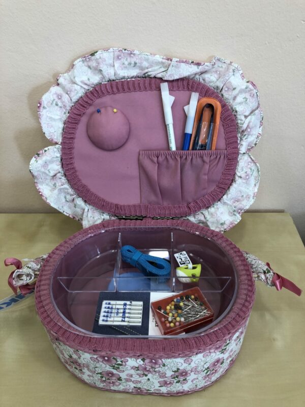 Cestino porta lavoro – fiorellini