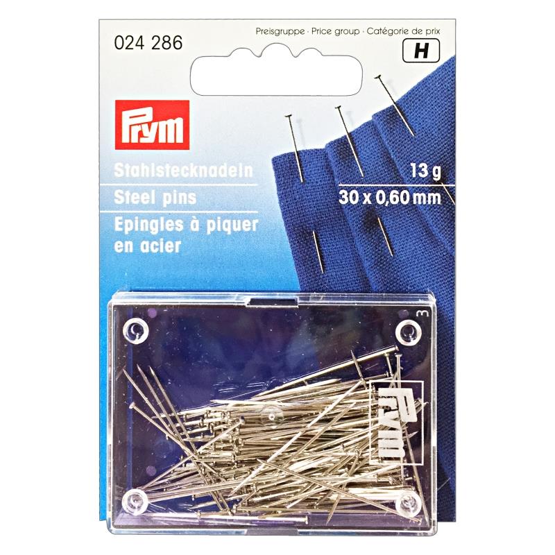 024286 Spilli acciaio temperato No. 6 EF argento 0,60 x 30 mm – 13g