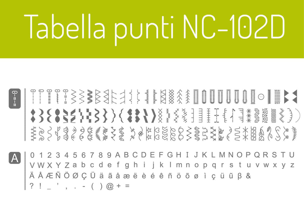 NECCHI NC-102D - Macchina da cucire elettronica