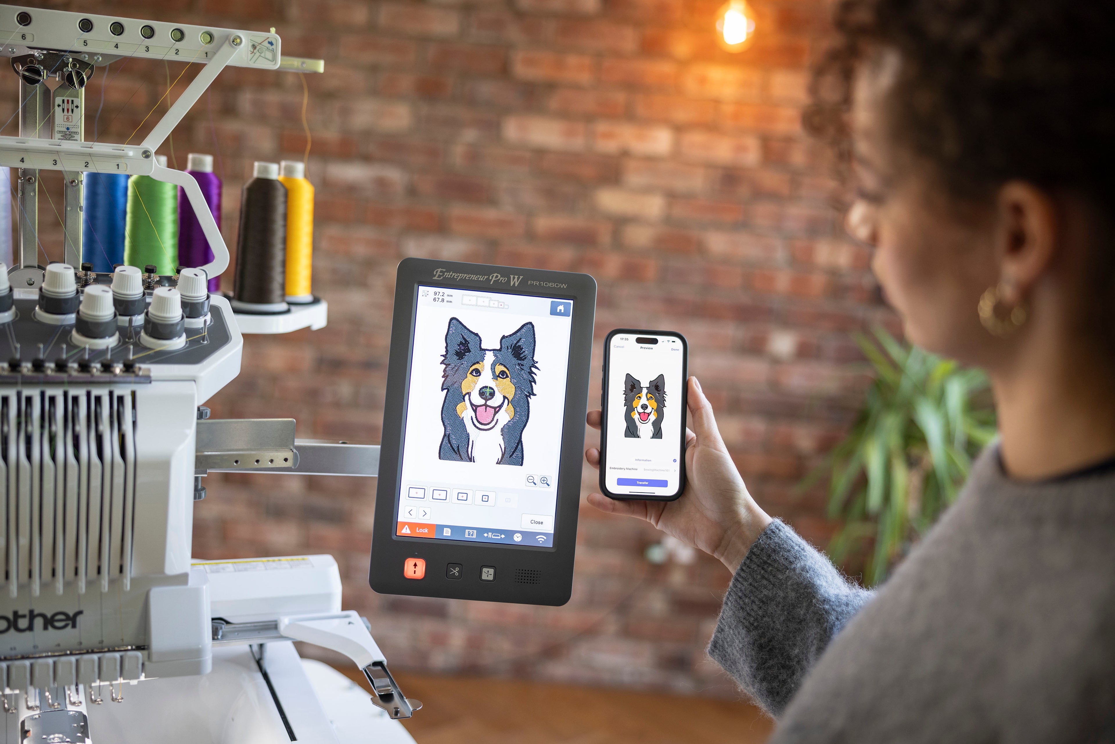 Brother PR1060W macchina per ricamare semi-professionale a dieci aghi