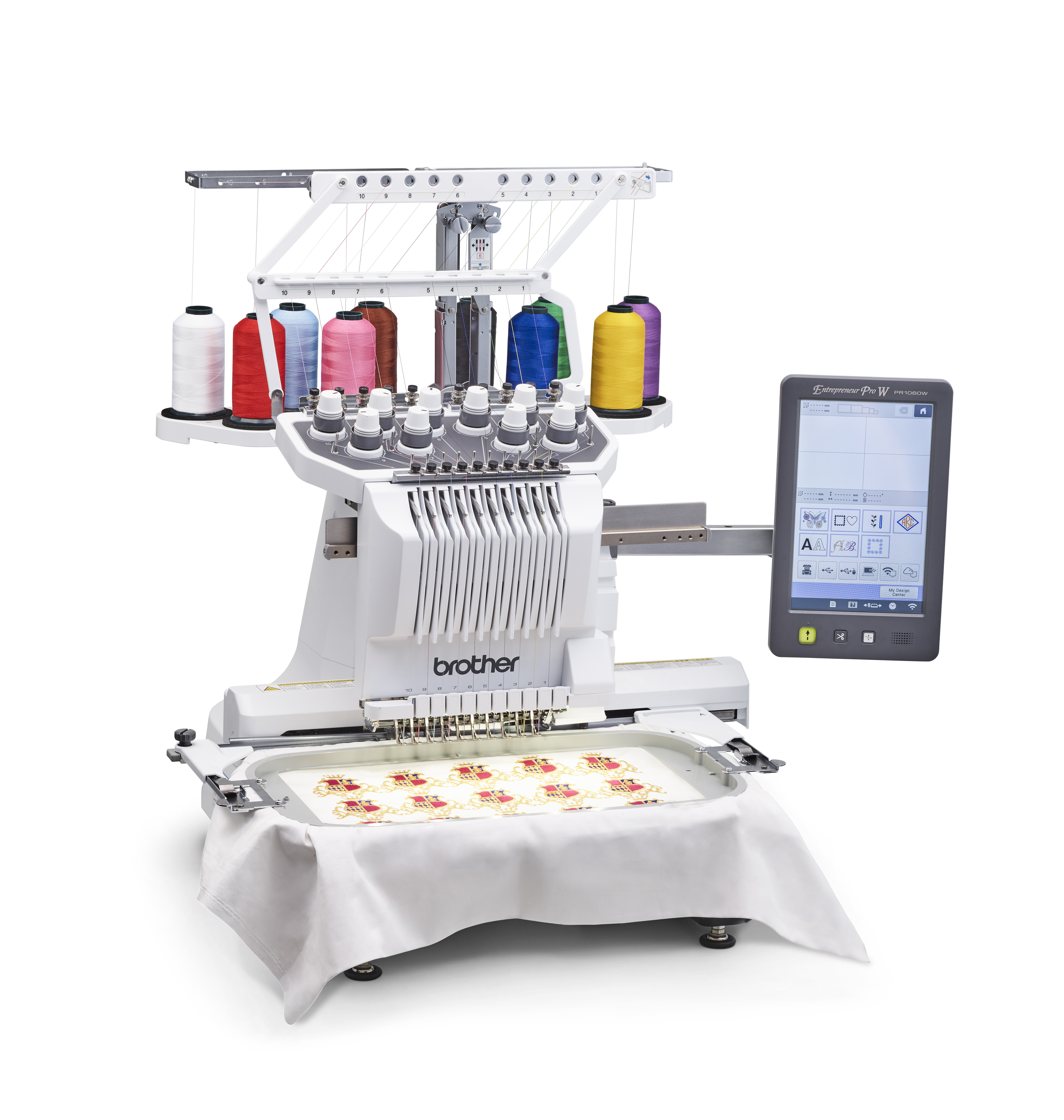 Machine à broder semi-professionnelle Brother PR1060W à dix aiguilles