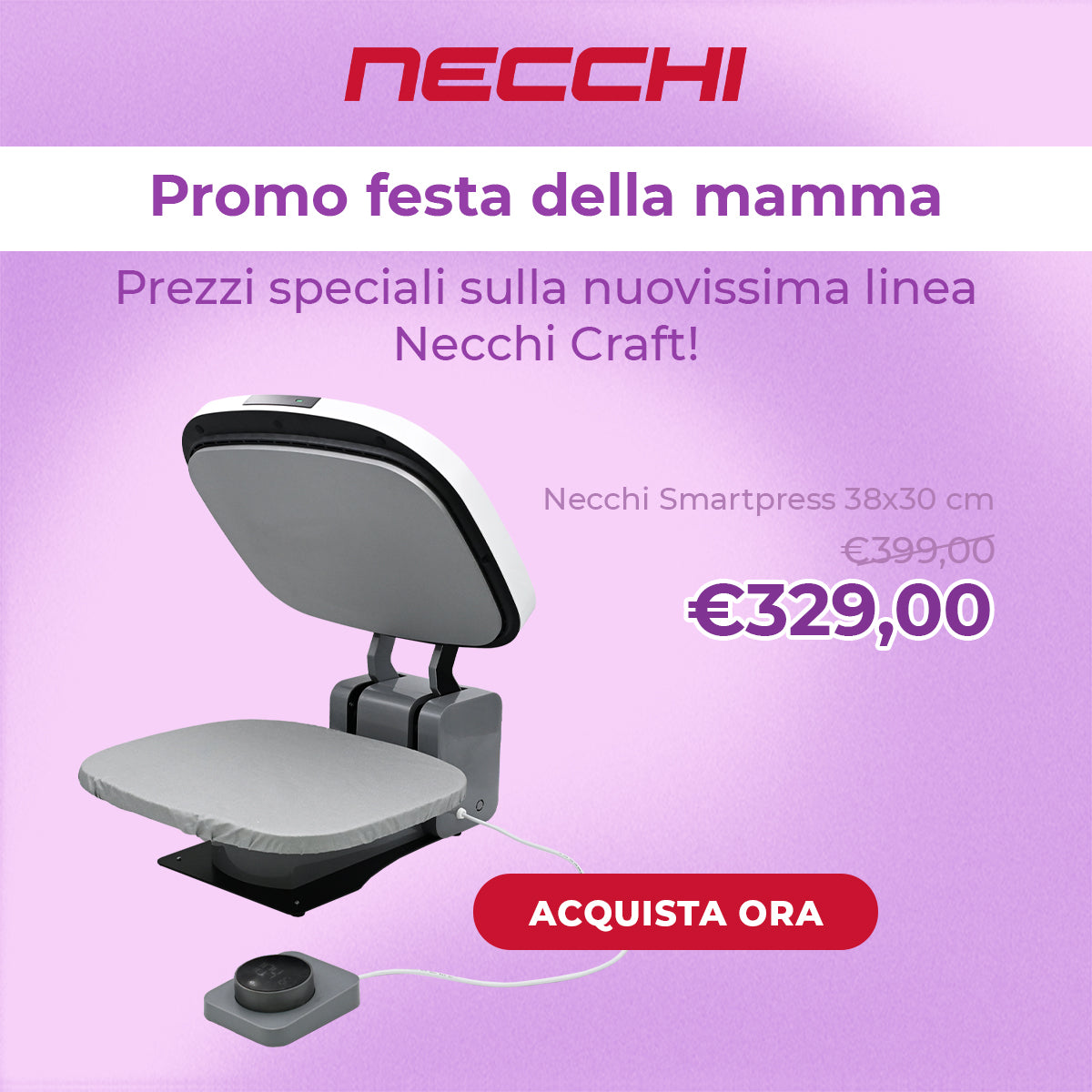 NECCHI SMARTPRESS CREATOR AUTOMATIC 38 CM X 30 CM 