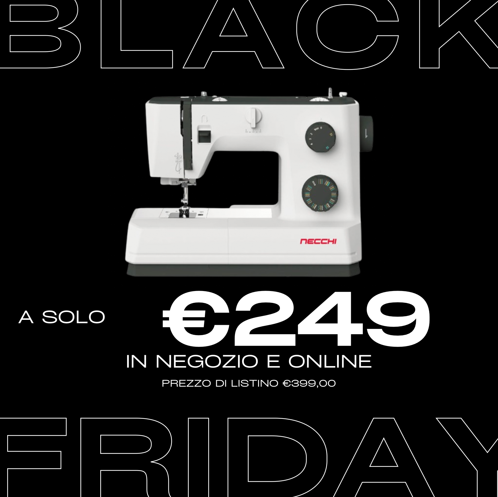 NECCHI Q132A - Macchina da cucire meccanica