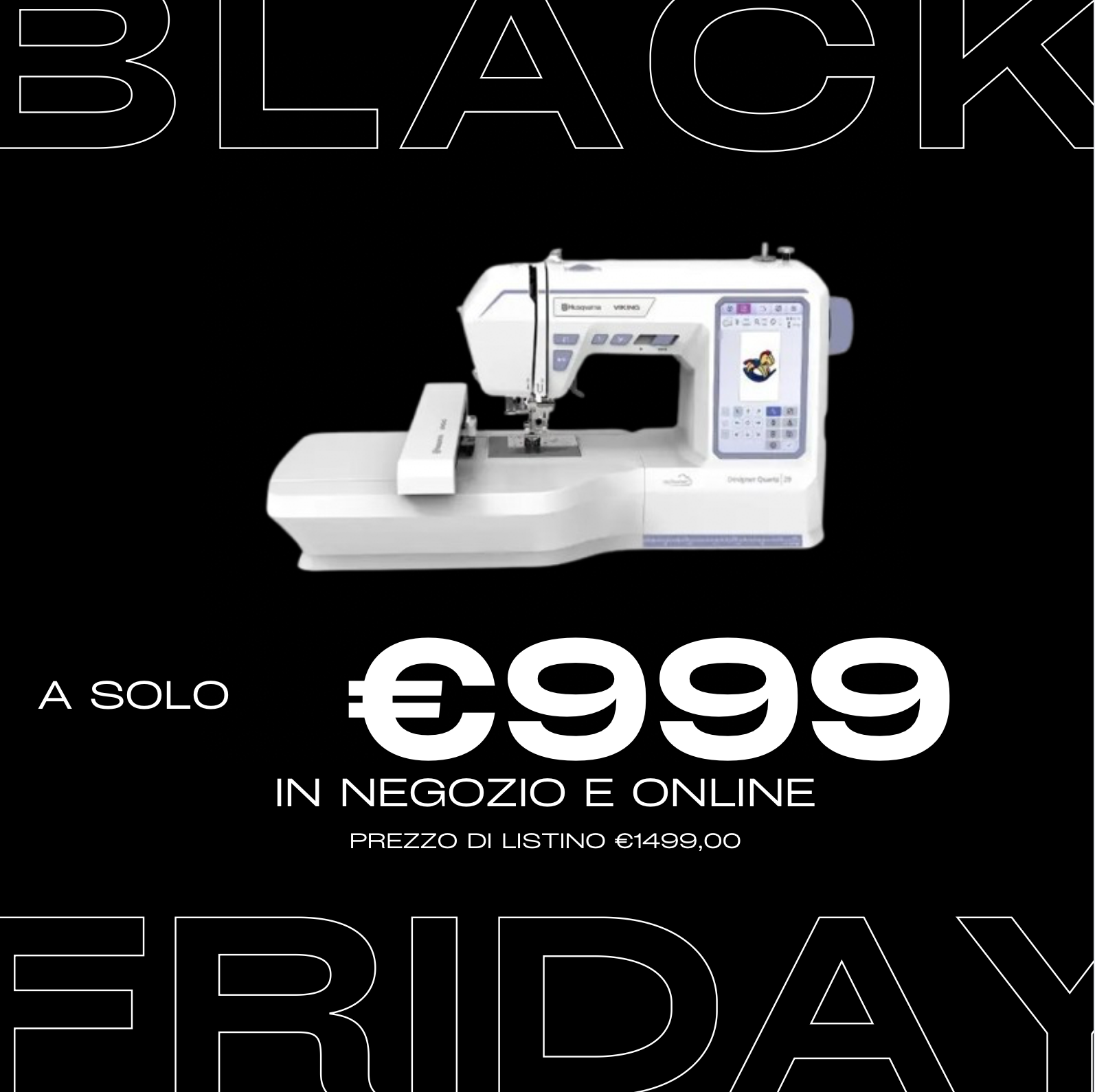 Husqvarna Viking Designer Quartz 29 Macchina per cucire e ricamare + 12 mesi di software gratuito