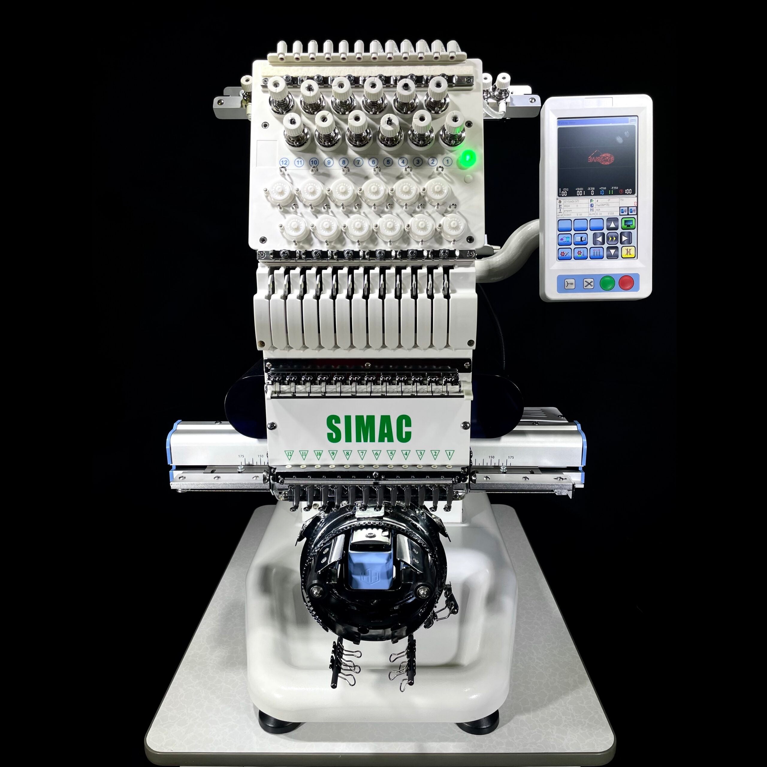 Simac 1201M macchina per ricamare semi-professionale a 12 aghi