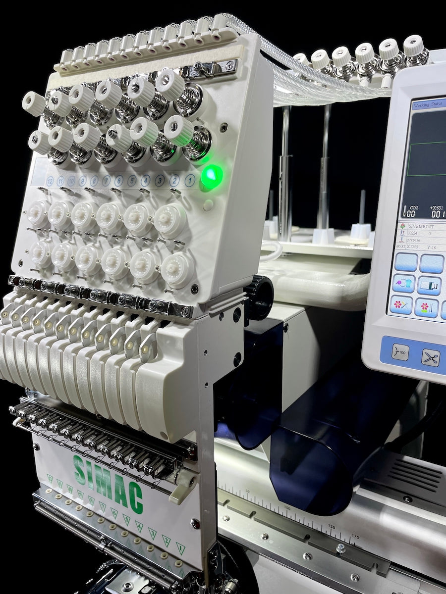 Simac 1201M macchina per ricamare semi-professionale a 12 aghi