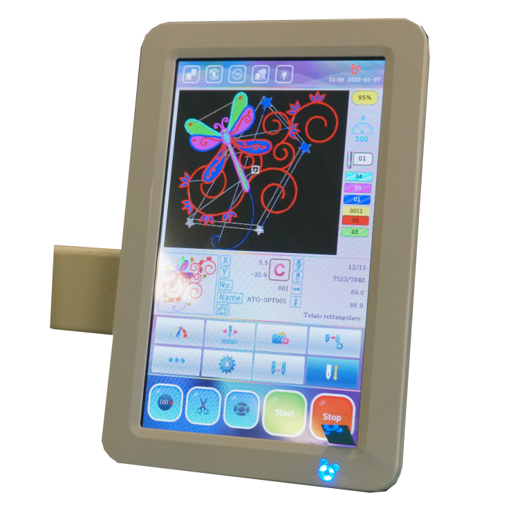 Effeci 1001S macchina per ricamare semi-professionale a 10 aghi