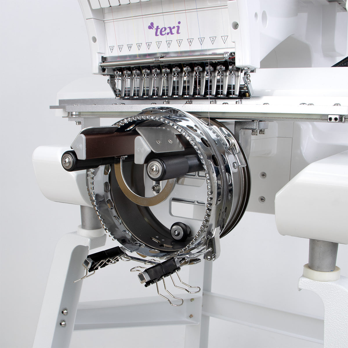 Texi IRIS 12 Ricamatrice a 12 aghi area da ricamo 30 x 20 ricamatrice semi-professionale