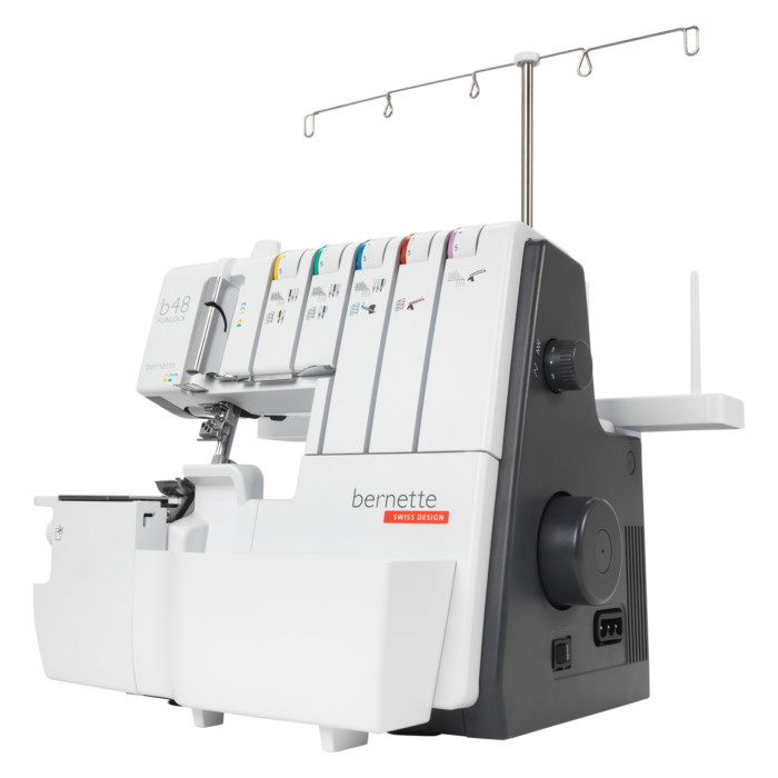 Bernette B48 Funlock Tagliacuci con punto di copertura (5 fili)