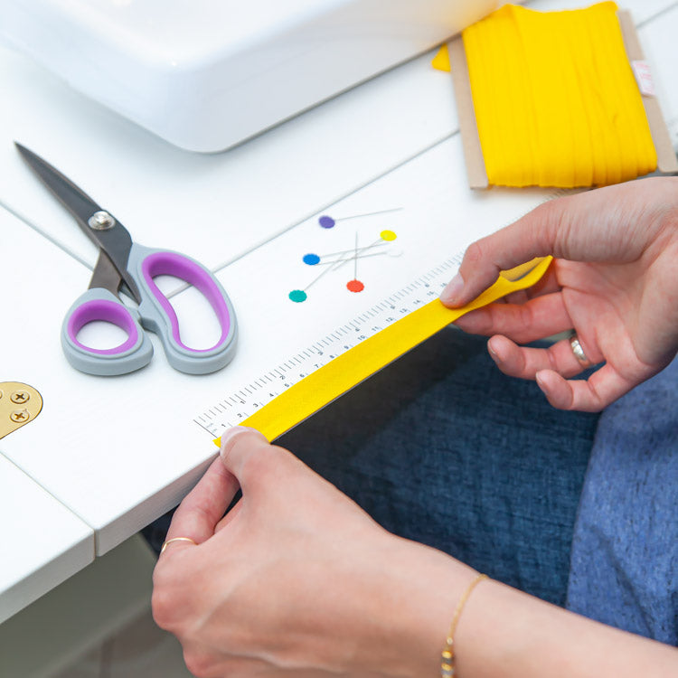 Folding sewing machine and overlocker – tailoring workshop, light oak color 