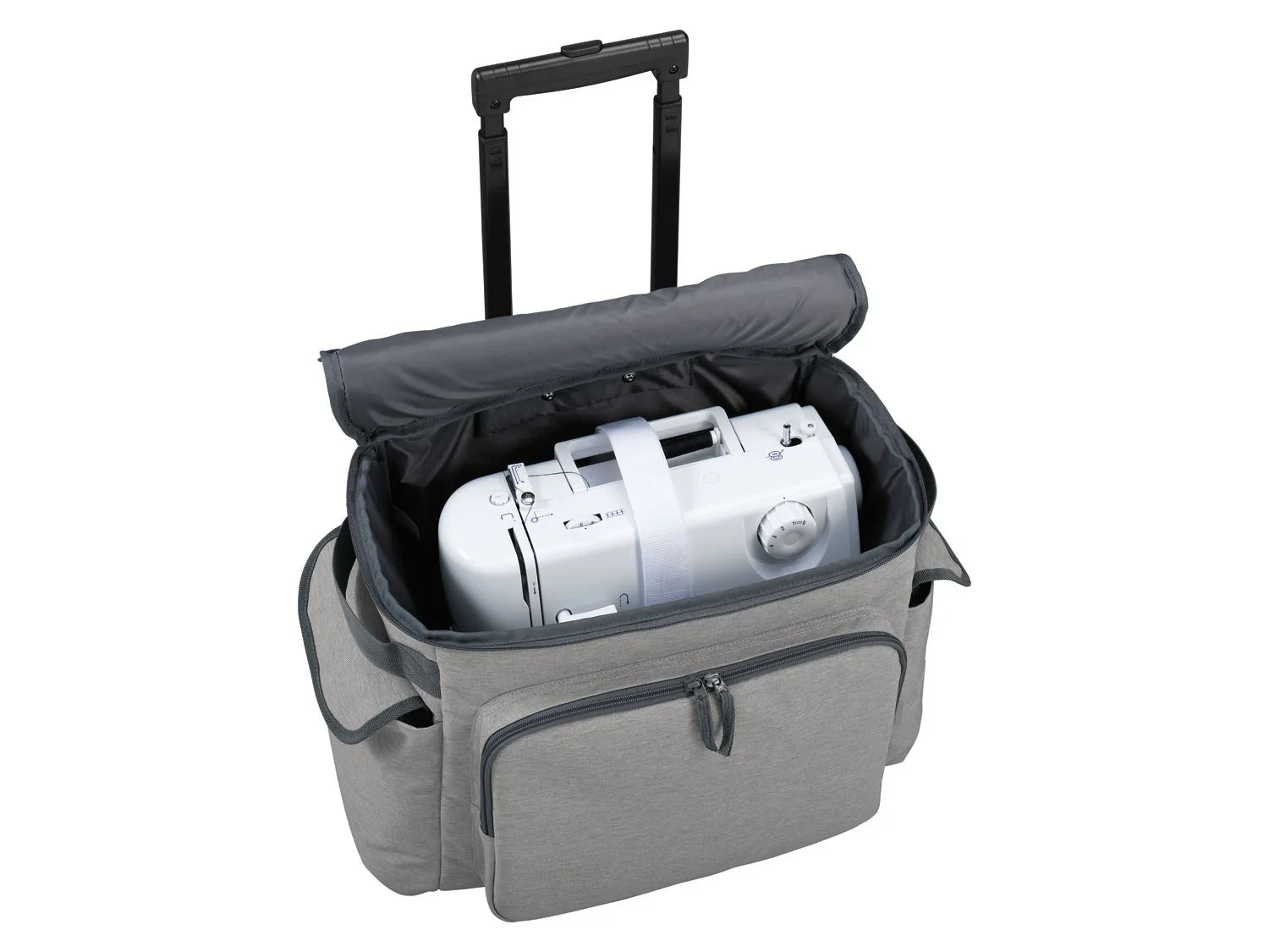 Trolley per macchina da cucire grigio