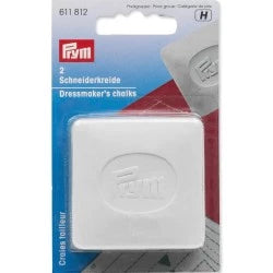 Chalk with wheel applicator - white