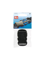 Prym fibbie a clip in plastica 25 mm colore nero