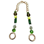 MANICO PER BORSE CON PERLE E CATENA – CM.62 Verde