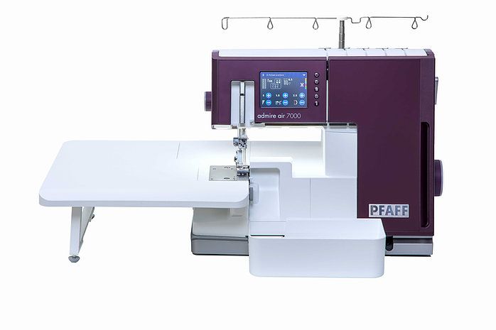 Pfaff Admire AIR 7000 Tagliacuci con punto copertura (5 fili) e infilatura ad aria