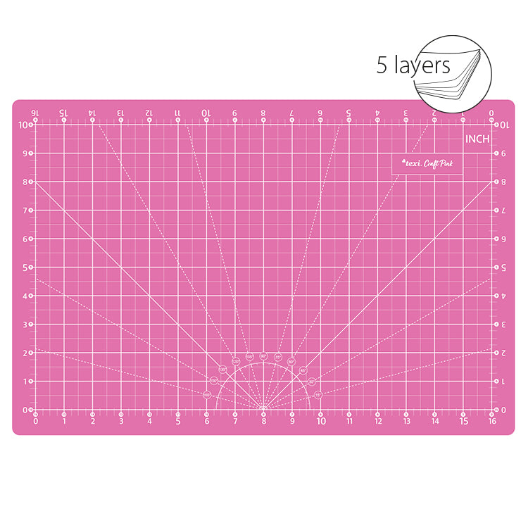 Tappetino da taglio autorigenerante, 45x30cm rosa