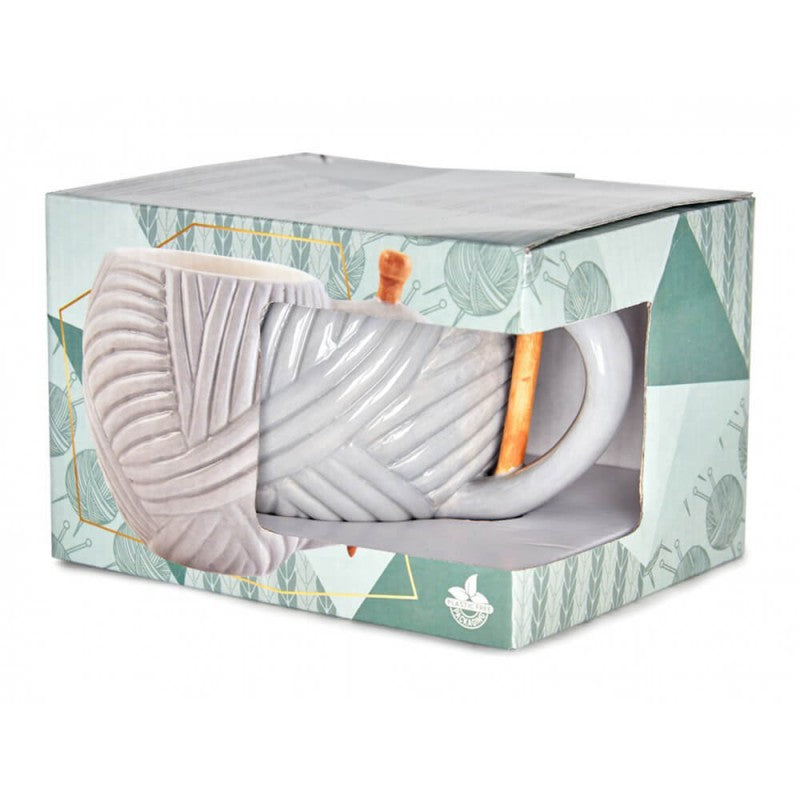 Tazza a forma di Gomitolo di lana