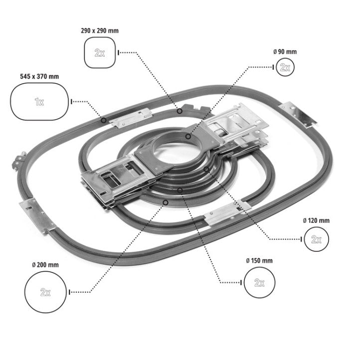 TEXI 1501 XL TS Ricamatrice professionale a 15 aghi con area di lavoro 600 x 400 mm