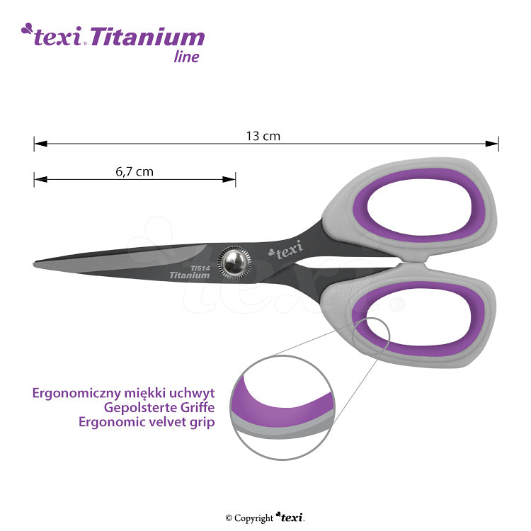 Set of 8" Titanium Tailor's Scissors and 5 1/4" Scissors